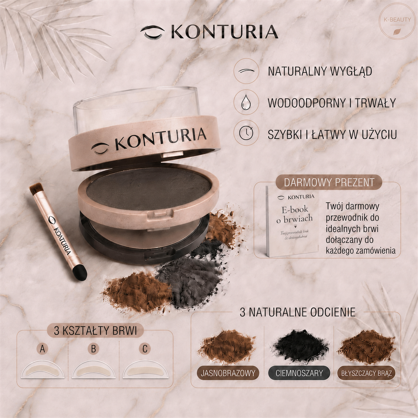 KONTURIA™ - stempel, który robi symetryczne brwi w 3 sekundy